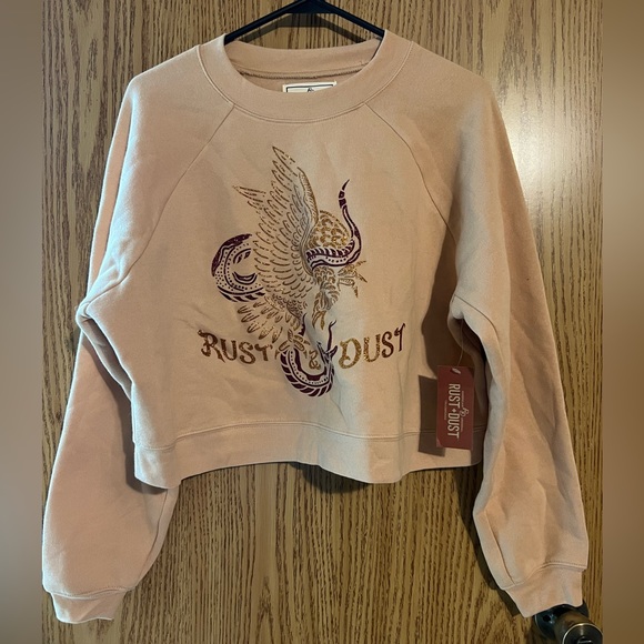 Rust + Dust Crop Crewneck - Picture 1 of 4